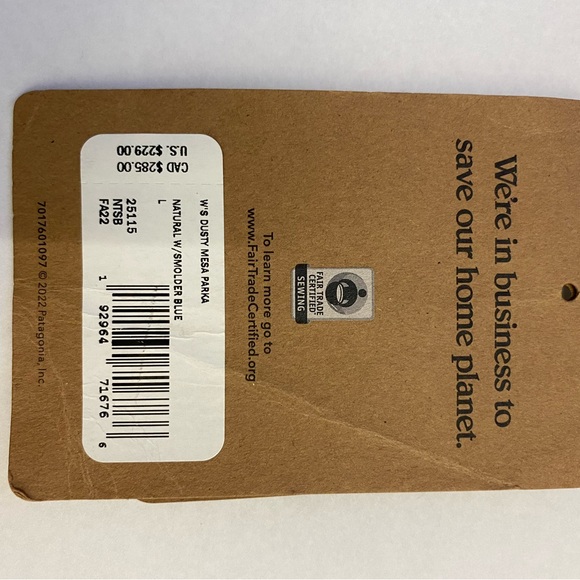 Patagonia Women’s Dusty Mesa Parker Natural with molder blue size Large - Picture 5 of 5